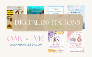 Read more about the article Top Digital Invitations on Etsy in 2024: Brand New Etsy Shop – “Oak and Ivei”